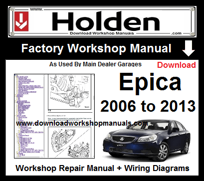 holden Epica service repair workshop manual